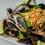 Red Coconut Curry Spaghetti Con Cozze (Mussels)