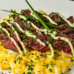Cheddar Chive Steak and Eggs